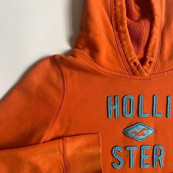 Y2K orange Hollister sweatshirt - Picture 3 of 8